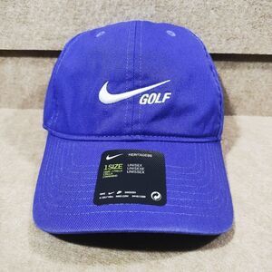 Nike Dri-Fit Blue Golf Swoosh Logo Hat Unisex